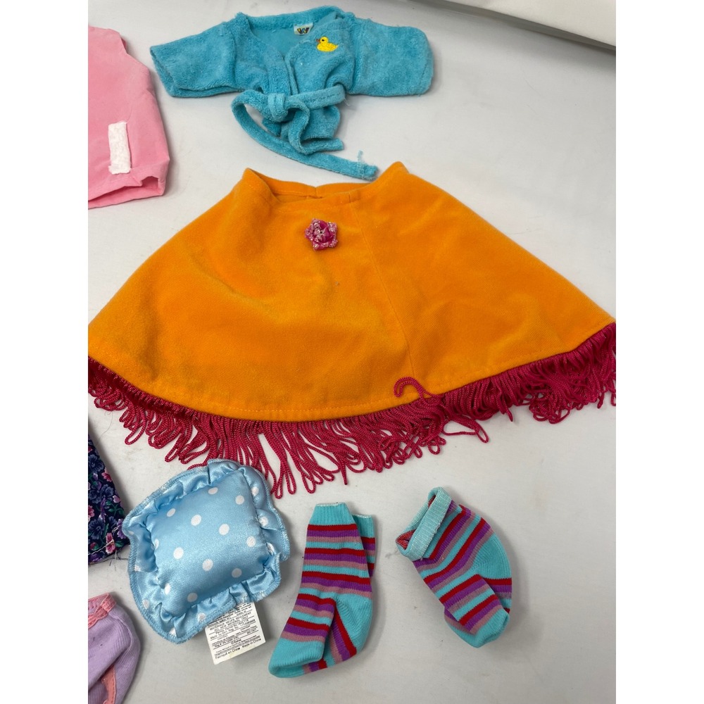 American Girl 8pc Tagged Clothing Lot - Floral Dress, Poncho, Sleep Set & More - Picture 7 of 13